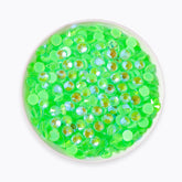 Mocha Shimmer Apple Green Glass Flat Back Rhinestones WholesaleRhinestone